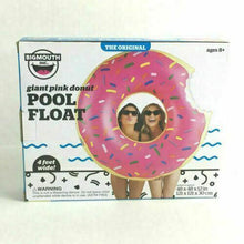 Load image into Gallery viewer, BIG MOUTH INC Giant Pink Frosted Donut sprinkles Pool Float 4 feet Wide 8+ New