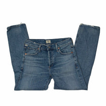 Load image into Gallery viewer, Citizens of Humanity Emerson Slim Boyfriend Crop Jeans Sz 24 Premium Vintage Rip