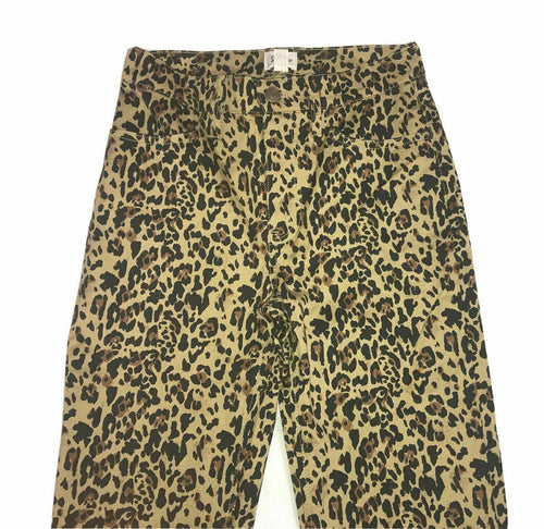 Women's J. Crew Jeans Pants Size 25 Leopard Print Bootcut NEW NWT Re-imagined