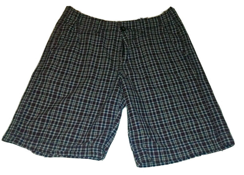 Mens American Eagle SHORTS SZ 30 Classic Length Plaid Khaki