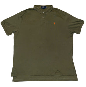 Men's Polo Ralph Lauren Soft Green Orange T Shirt Top S/S Sz Large