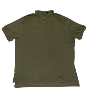 Men's Polo Ralph Lauren Soft Green Orange T Shirt Top S/S Sz Large