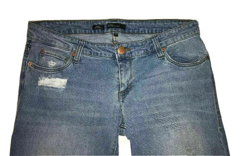 Women's See Thru Soul STS Jeans Pants Size 29 Jessie Boyfriend Straight Rips