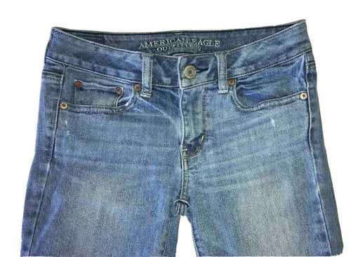 Women's American Eagle Jeans Pants Rips 0 x 30