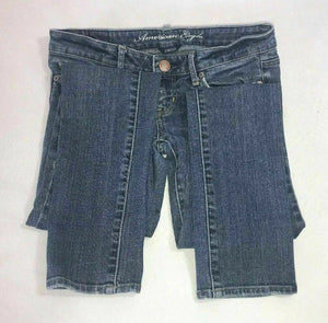 Women's American Eagle Jeans Denim Pants Size 0 Regular Skinny Stretch