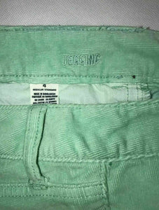 Women's American Eagle Jeans Denim Pants Size 4 Regular Jegging Stretch Green