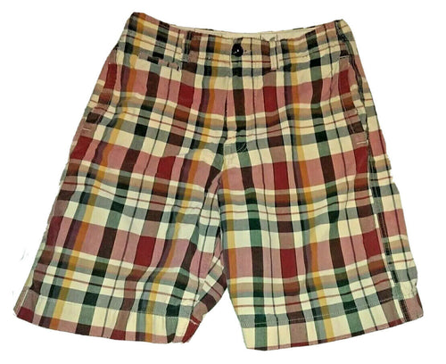 Men's American Eagle Outfitters Shorts Size 32 Red Blue Gold Plaid