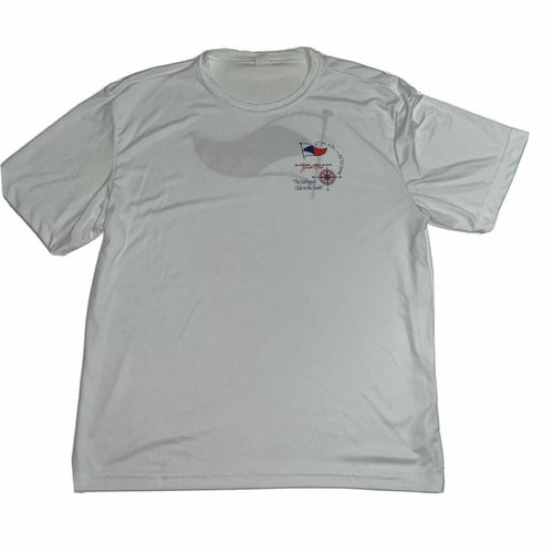 Men's Davis Island White XL Poly Spandex T Shirt Top Sailing Club South SS