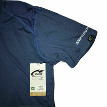 Load image into Gallery viewer, Men&#39;s Blue WSI Hypertech Bamboo Shirt Top Sportswear Logo Northstar MLS Collar