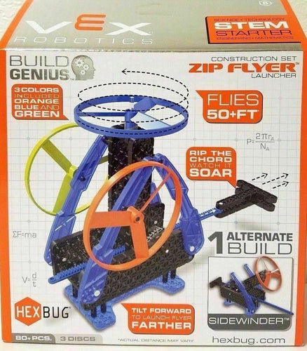 Hexbug Vex Robotics Zip Flyer Launcher Construction Set (80 Pieces) STEM Starter