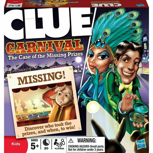 Clue Carnival The Case Of The Missing Prizes New & Factory Sealed