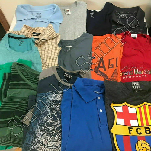 FIVE(5) pounds MEN's shirts tops WHOLESALE Lot Sz XXL Tops Fall/Winter