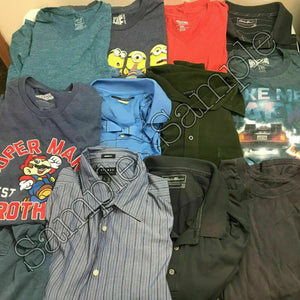 FIVE(5) pounds MEN's shirts tops WHOLESALE Lot Sz XXL Tops Spring/Summer