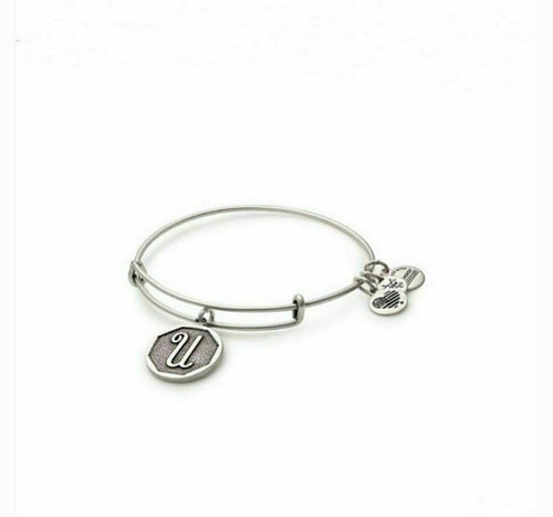 Alex and Ani Adjustable Bangle Bracelet Charm Positivity Heart UN Recycle Energy