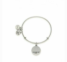 Load image into Gallery viewer, Alex and Ani Adjustable Bangle Bracelet Charm Positivity Heart UN Recycle Energy