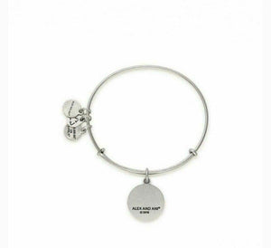 Alex and Ani Adjustable Bangle Bracelet Charm Positivity Heart UN Recycle Energy