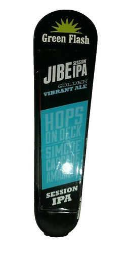 Green Flash Brewery Jibe BEER Session IPA Tap Handle Rare Man Cave