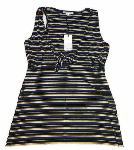 Women's Love Richie Tank Top T-Shirt Size Large Striped Blue Summer New NWT