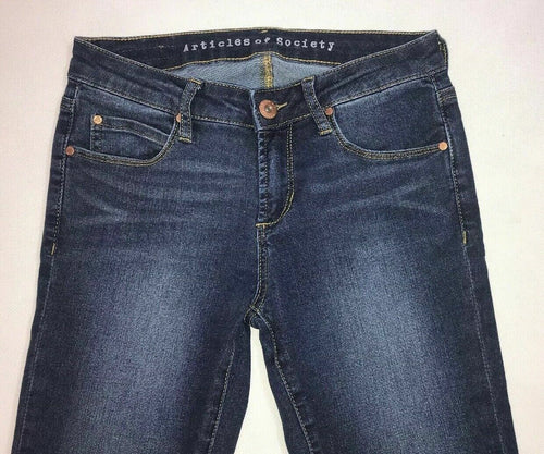 Women's Junior's Articles of Society Jeans Denim Pants Size 24 x 29 Skinny Blue