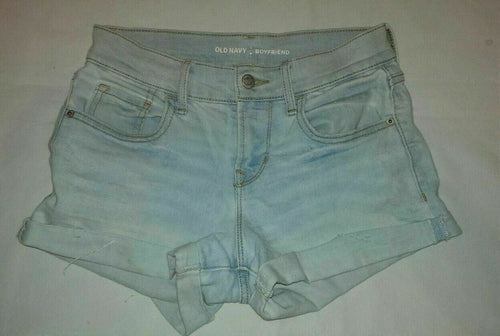 Women's Old Navy Shorts Size 0 Boyfriend Short Denim Stretch