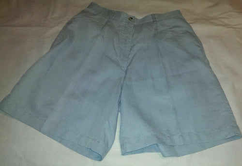 Womens Adidas Shorts Size 8 Blue Striped