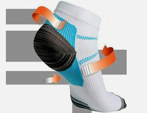 1 Pair Compression Socks Ankle Support Sleeves Brace Plantar Fasciitis Large XL