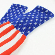 Load image into Gallery viewer, 1 pair USA Flag Calf High High Socks American Patriotic United States 4th July