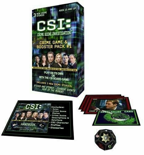 CSI Crime Game & Booster Pack1 Plays On Its Own 13+