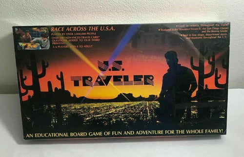 US Traveler Vintage Board Game Learning Education 1980 Brand New Factory Sealed