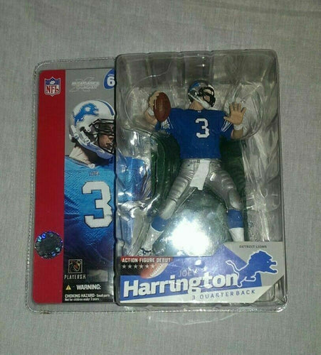 MCFARLANE SPORTSPICKS DEBUT NFL SERIES 6 JOEY HARRINGTON LIONS (BLUE JERSEY)