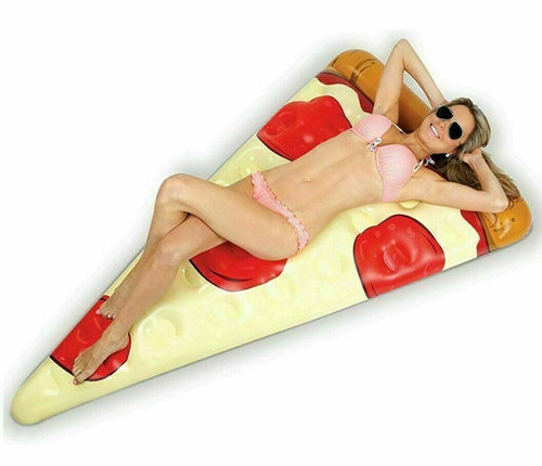 Big Mouth Giant Pizza Slice Inflatable Swimming Pool Float Raft Tube 6Ft New