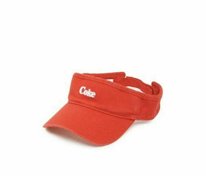 American Needle Micro Sun Visor Adjustable Hat Coke Coca Cola Logo Red NWT