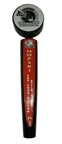 Acoustic Ales Brewing Beer Tap Handle San Diego CA HOPSKI Lager Man Cave