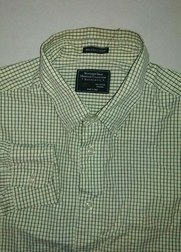 Men's Northern Isles Heritage Collection Button Down Shirt Size Large Plaid