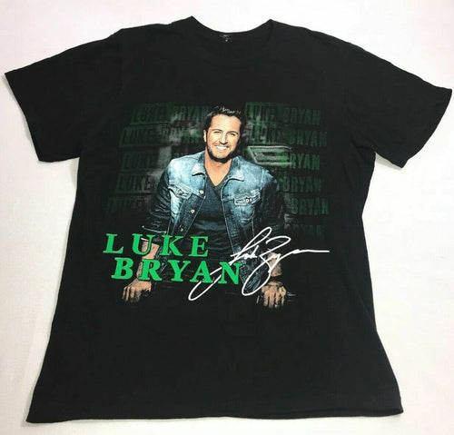 Men's Luke Bryant Country Band T-Shirt Size Medium Kick The Dust Up Tour Rare