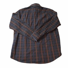 Load image into Gallery viewer, Men&#39;s Tasso Elba L/S Button Up Brown Plaid Shirt Top Sz Large 16-16.5