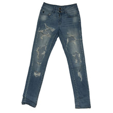 Load image into Gallery viewer, KanCan Estilo High Rise Skinny Jean Womens sz 26 x 31.25&quot; Distressed Rips Jeg