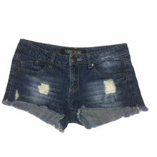 Load image into Gallery viewer, Women&#39;s Something Trickie Denim Jean Shorts Sz 5 Rips Distressed Fray