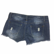 Load image into Gallery viewer, Women&#39;s Something Trickie Denim Jean Shorts Sz 5 Rips Distressed Fray