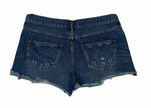 Women's Free People Shorts Denim Jean Rips Distressed Sz 29