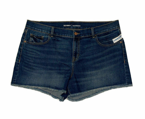 Women's Shorts Denim Fray NWT Old Navy Sz 16 Boyfriend Jean Denim